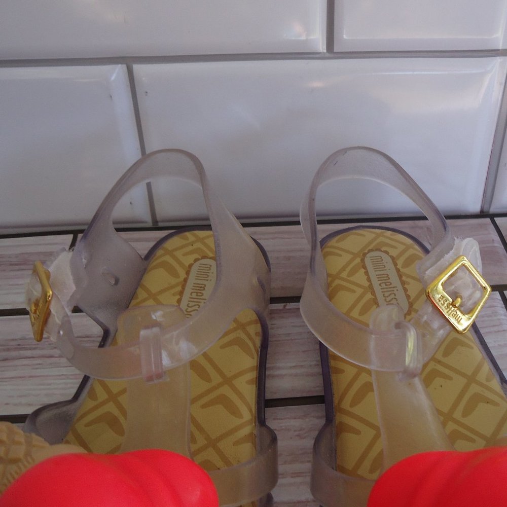 SIZE 3. Mini Melissa girl's jelly sandals. - Picture 15 of 16